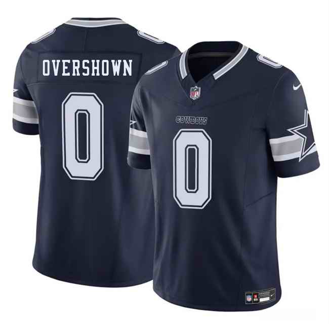 Men's Dallas Cowboys #0 DeMarvion Overshown Navy 2025 F.U.S.E Draft Vapor Untouchable Limited Stitched Football Jersey
